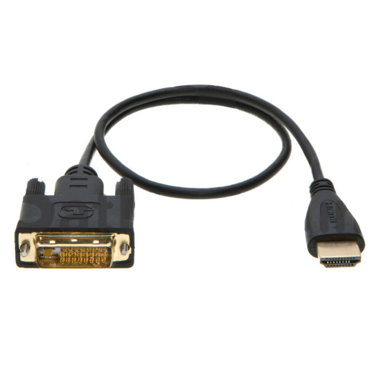 DVI-D to HDMI 1.5FT Video Cable Dual Link 24+1 TV PC Monitor Display Cord