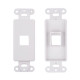 Decora Keystone Jack Wall Plates Snap-In White 0 1 2 3 4 Port Multipack LOT Decora Keystone Jack Wall Plates Snap-In White 0 1 2 3 4 Port Multipack LOT