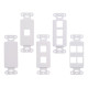 Decora Keystone Jack Wall Plates Snap-In White 0 1 2 3 4 Port Multipack LOT Decora Keystone Jack Wall Plates Snap-In White 0 1 2 3 4 Port Multipack LOT