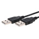 USB 2.0 Cable Black Type A Male to A Male High-Speed Data Transfer Charger Cord USB 2.0 Cable Black Type A Male to A Male High-Speed Data Transfer Charger Cord