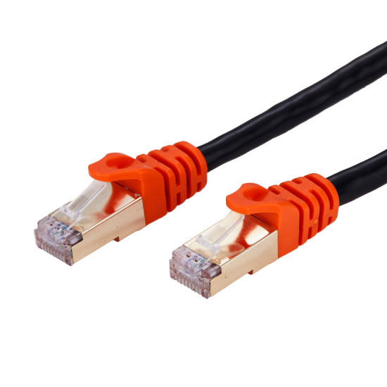25FT CAT7 SFTP Outdoor Ethernet Patch Cable 26AWG 600MHz OFC LAN Network Wire