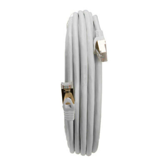 Cat7 S/FTP Ethernet Patch Cord High Speed LAN Network Cable Gray 25ft -200ft LOT Cat7 S/FTP Ethernet Patch Cord High Speed LAN Network Cable Gray 25ft -200ft LOT