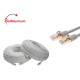 Cat7 S/FTP Ethernet Patch Cord High Speed LAN Network Cable Gray 25ft -200ft LOT Cat7 S/FTP Ethernet Patch Cord High Speed LAN Network Cable Gray 25ft -200ft LOT