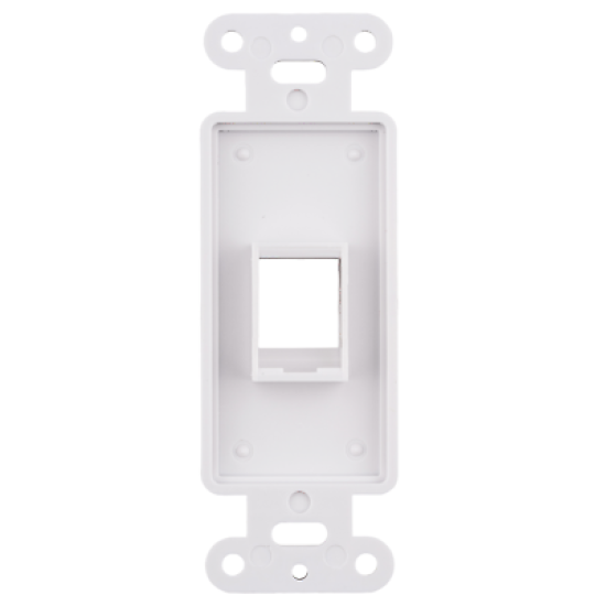 Decora 1-Port Keystone Jack Wall Plate Insert White for RCA F-TYPE RJ45 HDMI LOT Decora 1-Port Keystone Jack Wall Plate Insert White for RCA F-TYPE RJ45 HDMI LOT