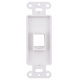 Decora 1-Port Keystone Jack Wall Plate Insert White for RCA F-TYPE RJ45 HDMI LOT Decora 1-Port Keystone Jack Wall Plate Insert White for RCA F-TYPE RJ45 HDMI LOT