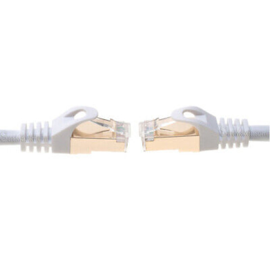 Cat7 White SFTP Ethernet Patch Cord Copper LAN Network Cable 6ft- 20ft LOT Cat7 White SFTP Ethernet Patch Cord Copper LAN Network Cable 6ft- 20ft LOT