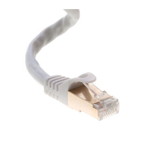 Cat7 White SFTP Ethernet Patch Cord Copper LAN Network Cable 6ft- 20ft LOT Cat7 White SFTP Ethernet Patch Cord Copper LAN Network Cable 6ft- 20ft LOT
