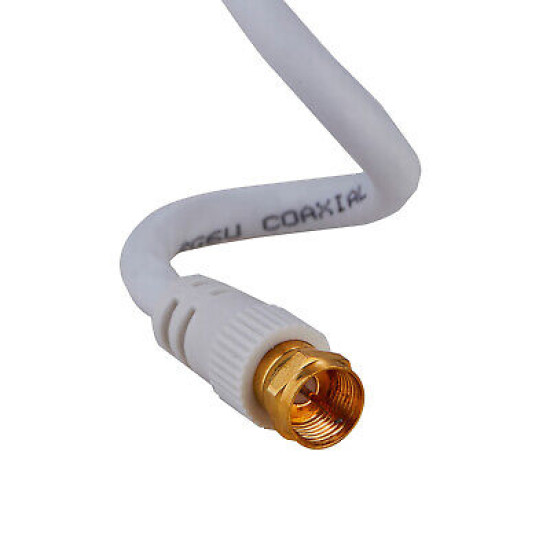 RG6 DUAL QUAD Shield Coaxial Cable for TV Antenna Satellite Coax 3ft - 100ft Lot