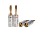 Banana Plug Audio Screw 24K Gold Plated Speaker Wire Jack Connector Pack LOT Banana Plug Audio Screw 24K Gold Plated Speaker Wire Jack Connector Pack LOT