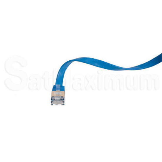 CAT7 Ethernet Cable Flat Patch Cord 10Gbps High Speed Network SHIELDED - LOT