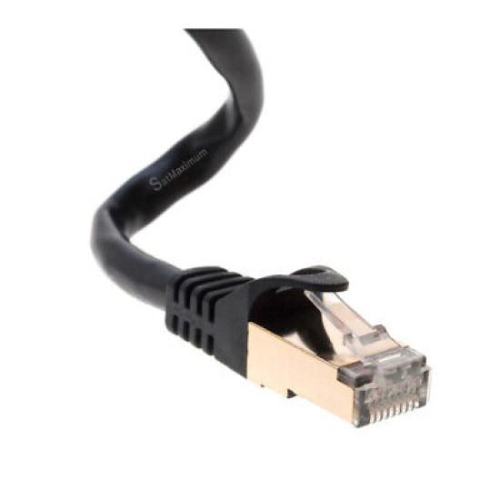 Cat7 S/FTP Ethernet Cable High Speed LAN RJ45 Patch Cord Black 25ft - 200ft LOT Cat7 S/FTP Ethernet Cable High Speed LAN RJ45 Patch Cord Black 25ft - 200ft LOT