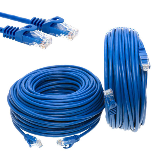 CAT5 Blue UTP Ethernet Patch Cord RJ45 Internet LAN Network Wire 25FT- 200FT LOT