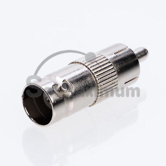 BNC Female to RCA Male ADAPTER Coaxial Connector / Coupler Plug RG59 CCTV - LOT BNC Female to RCA Male ADAPTER Coaxial Connector / Coupler Plug RG59 CCTV - LOT