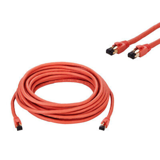 CAT8 Orange STFP Ethernet Cable 40Gbps 2GHz Copper LAN Wire 0.5FT-75FT Multi LOT CAT8 Orange STFP Ethernet Cable 40Gbps 2GHz Copper LAN Wire 0.5FT-75FT Multi LOT