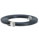 CAT7 Ultra Slim Flat SFTP Ethernet Patch Cable 10Gbps LAN Network Cord Black Lot CAT7 Ultra Slim Flat SFTP Ethernet Patch Cable 10Gbps LAN Network Cord Black Lot