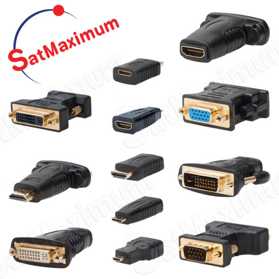 Video Adapter HDMI to DVI / VGA to DVI / Mini-HDMI to HDMI / HDMI to Micro-HDMI Video Adapter HDMI to DVI / VGA to DVI / Mini-HDMI to HDMI / HDMI to Micro-HDMI