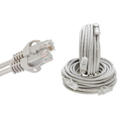 CAT5 Ethernet Patch Cable RJ-45 LAN Internet Cable Gray 1.5FT-20FT Multipack LOT
