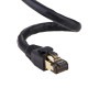 CAT8 Ethernet Cable Super Speed 40Gbps LAN Wire Black 0.5FT- 75FT Multipack LOT CAT8 Ethernet Cable Super Speed 40Gbps LAN Wire Black 0.5FT- 75FT Multipack LOT