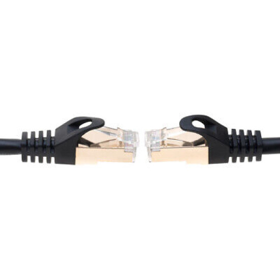 Cat7 Black SFTP Ethernet Patch Cord Copper LAN Network Cable 6ft - 20ft LOT Cat7 Black SFTP Ethernet Patch Cord Copper LAN Network Cable 6ft - 20ft LOT