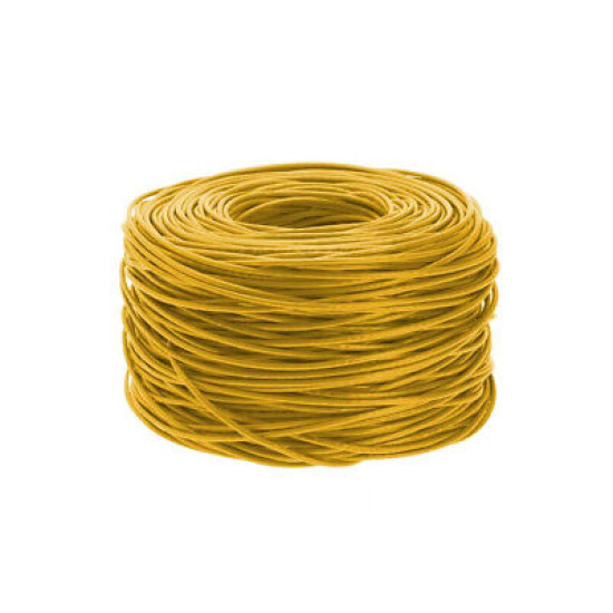 CAT6 1000FT UTP Ethernet Network Cable Solid 23AWG CCA 550MHz Bulk Wire Yellow CAT6 1000FT UTP Ethernet Network Cable Solid 23AWG CCA 550MHz Bulk Wire Yellow